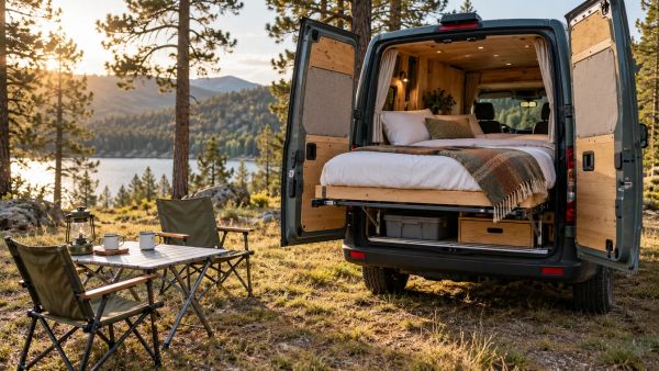 Aménagez votre van avec un lit peigne innovant et pratique