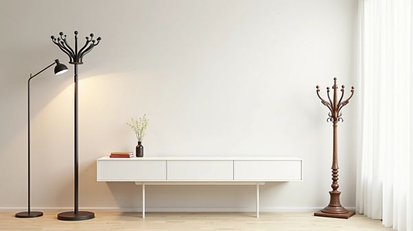 L'organisation de l'espace avec des porte manteaux variés